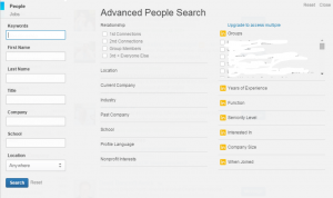 Limked-In Advanced People Search
