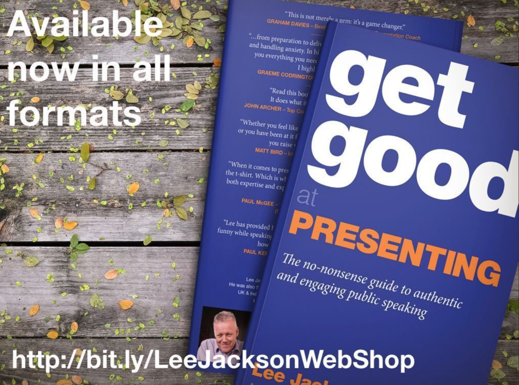 get Good at Presenting, Lee Jackson, The Next 100 Days