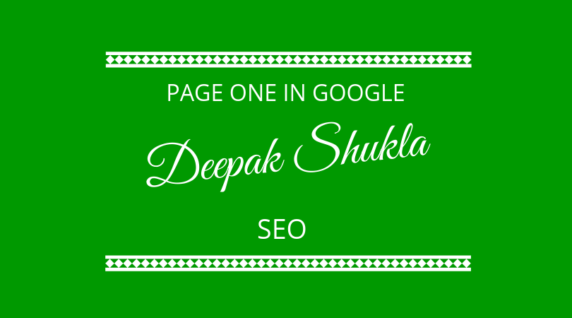 #165 Deepak Shukla – SEO