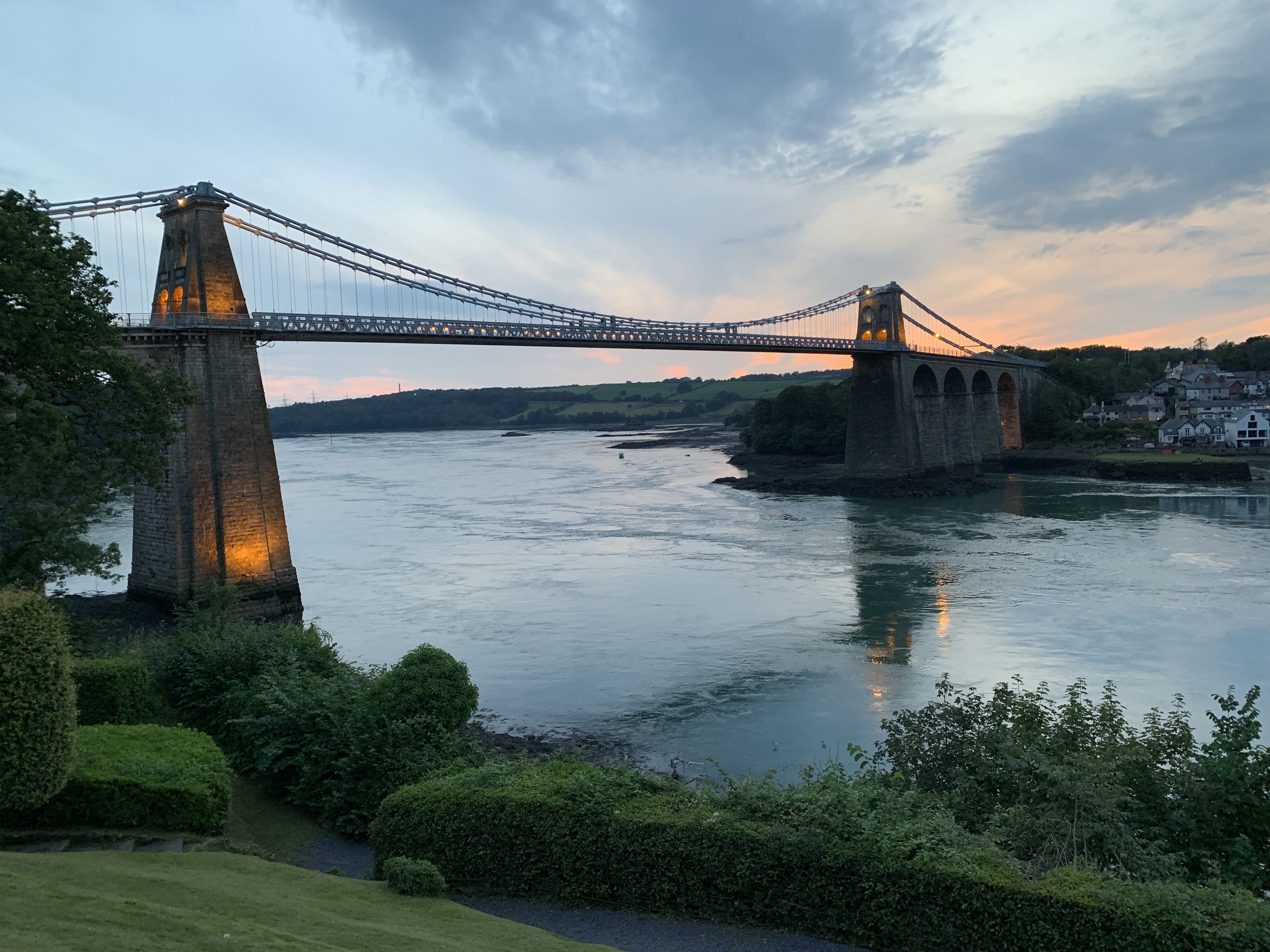 Menai Bridge built by Thomas Telford