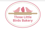 Three Little Birds Bakery logo, The Next 100 Days Podcast, Baking and Business