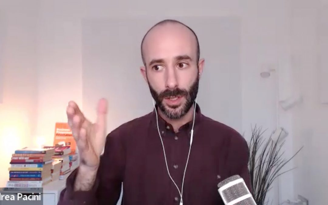 Andrea Pacini, The Next 100 Days Podcast, Ideas on Stage